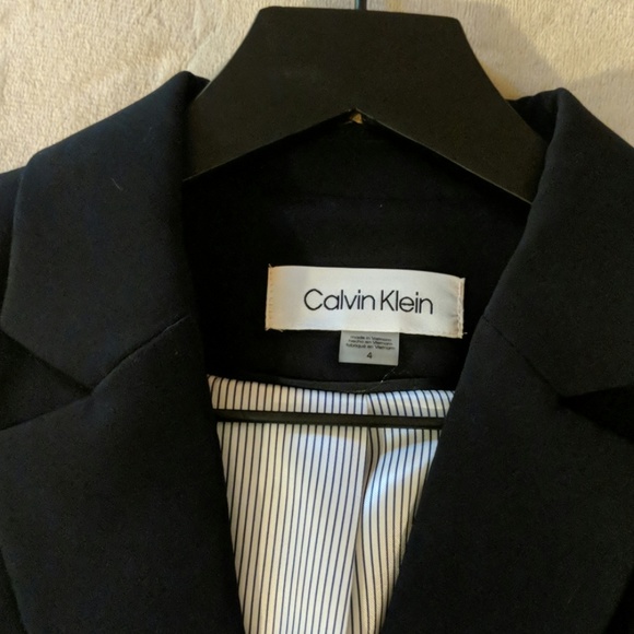 Navy Size 4 Calvin Klein Blazer - Picture 2 of 4